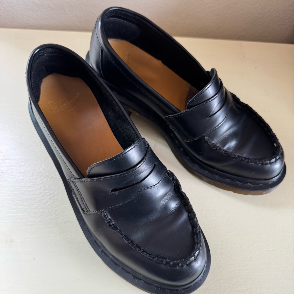 Dr. Martens Black Leather Loafers